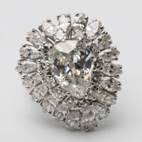 diamond cocktail ring front