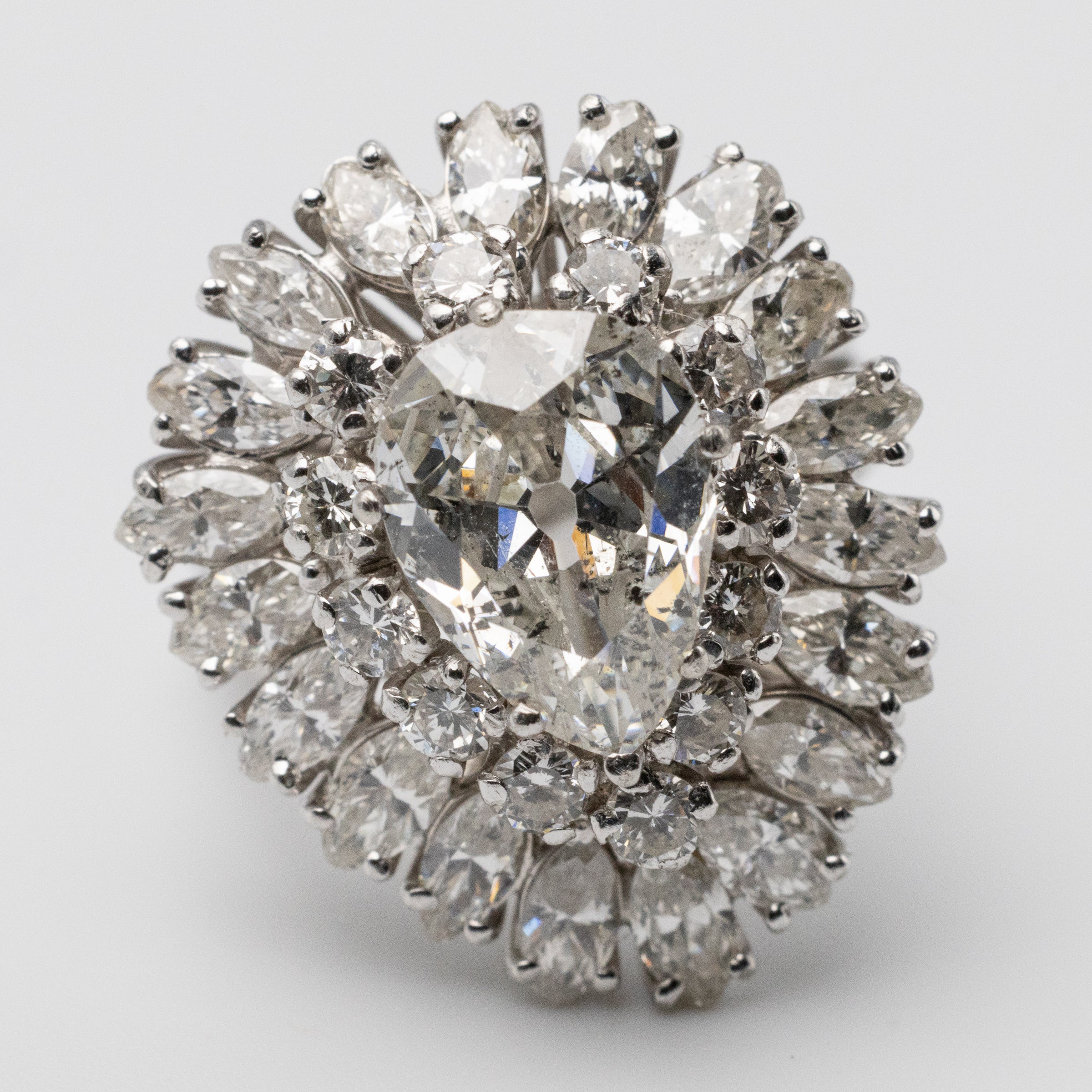 diamond cocktail ring front