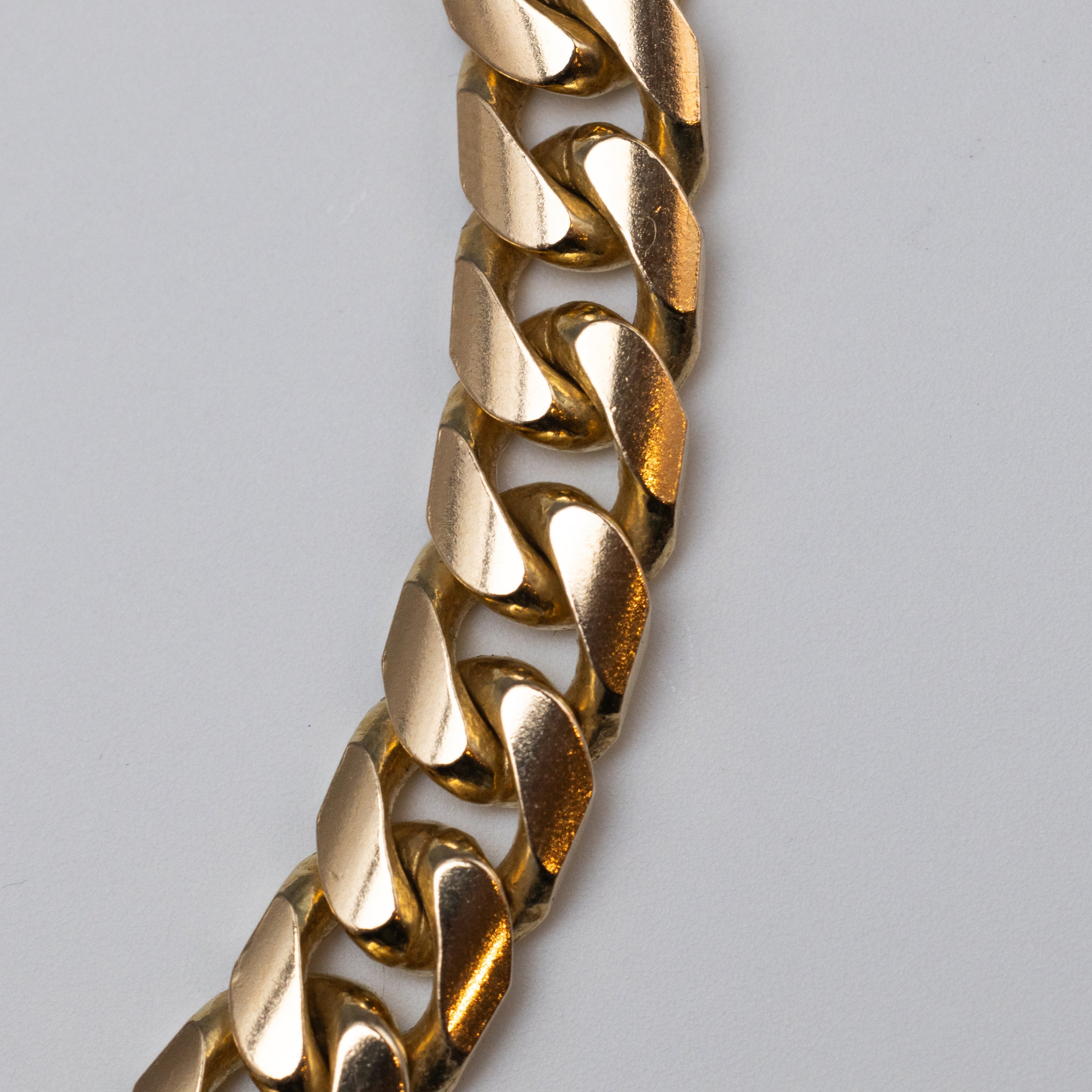 9K Yellow Gold Cuban Curb Link Chain