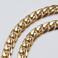 9K Yellow Gold Cuban Curb Link Chain