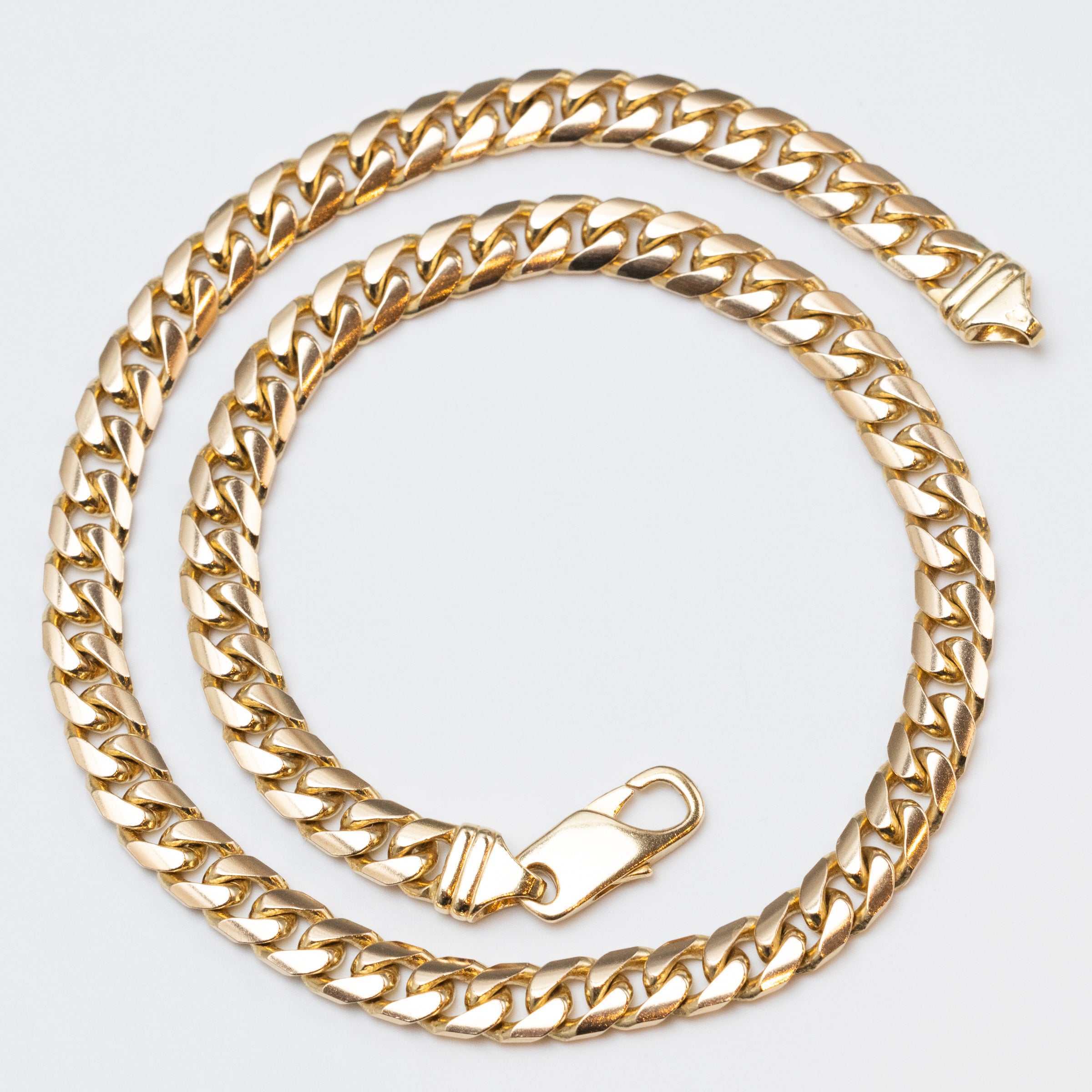 9K Yellow Gold Cuban Curb Link Chain