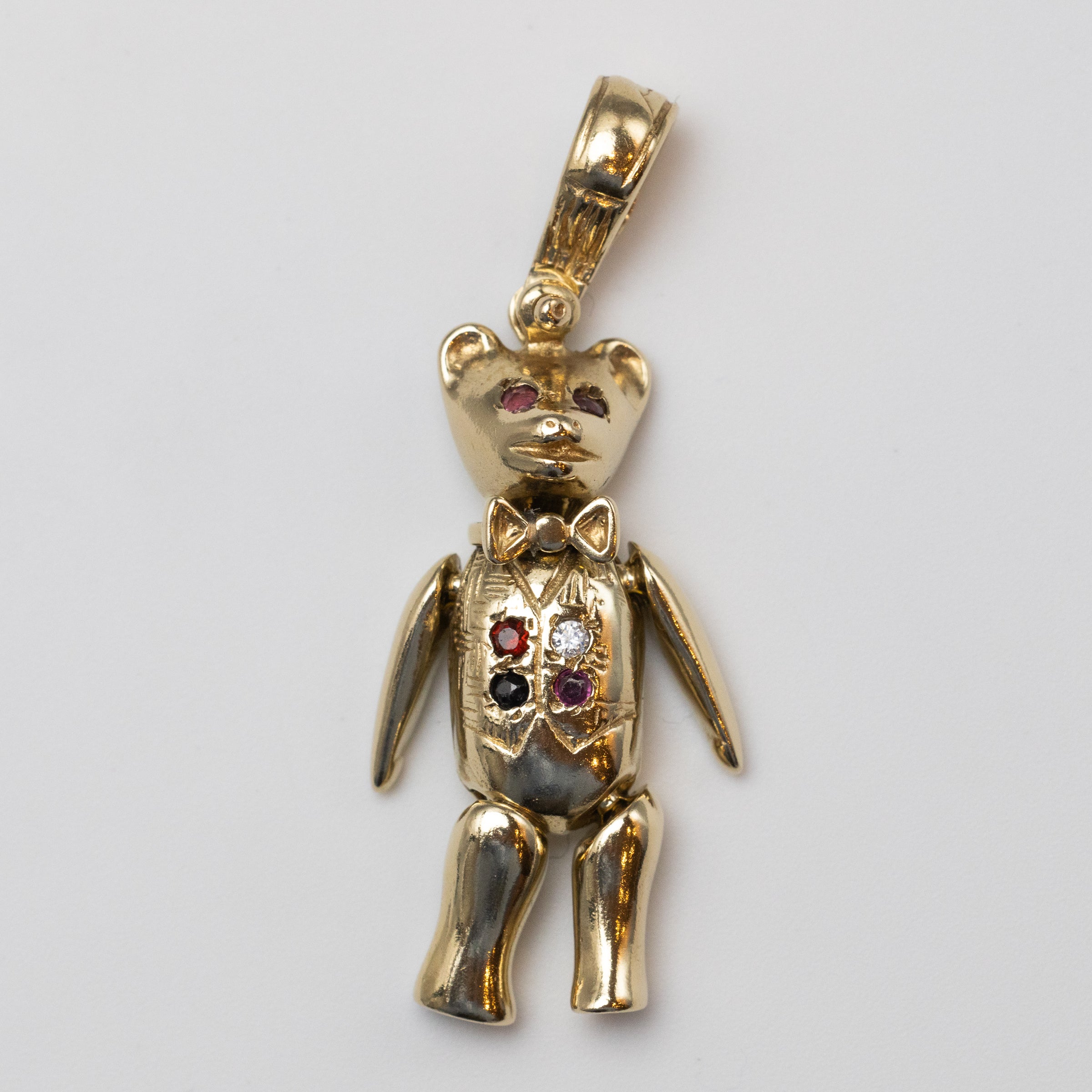 9K Teddy Bear Pendant