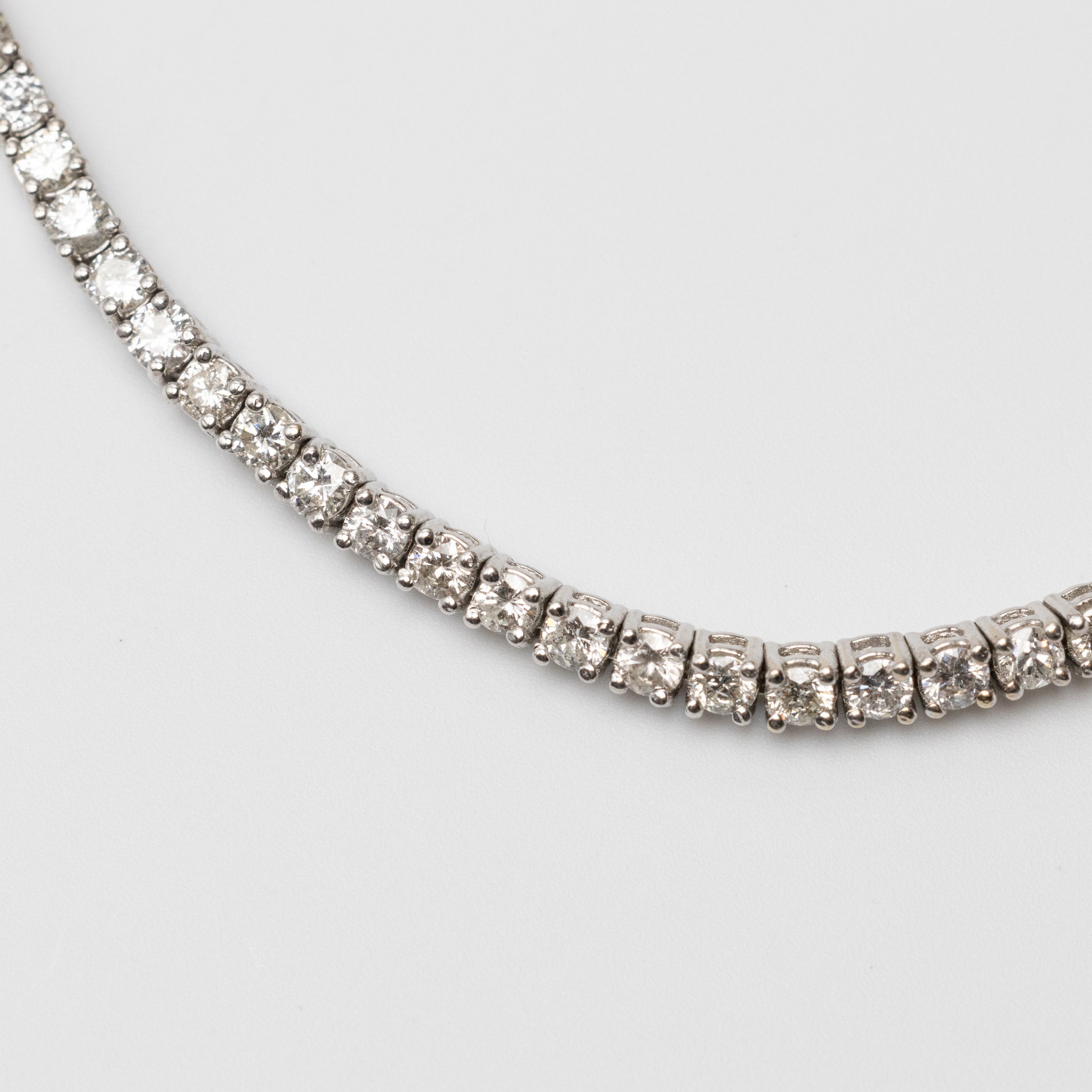 18K White Gold with 6ct Diamond Tennis Bracelet