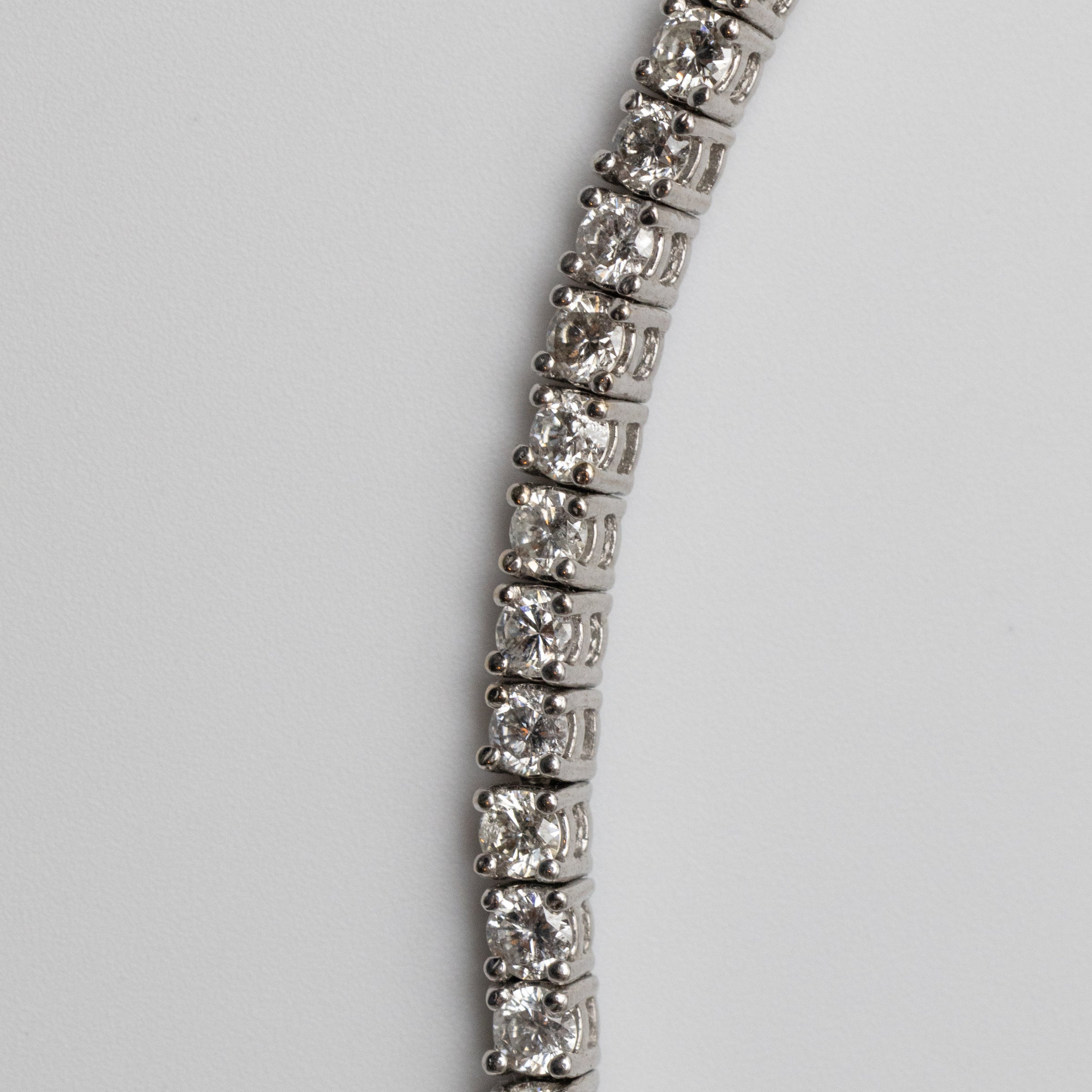 18K White Gold with 6ct Diamond Tennis Bracelet