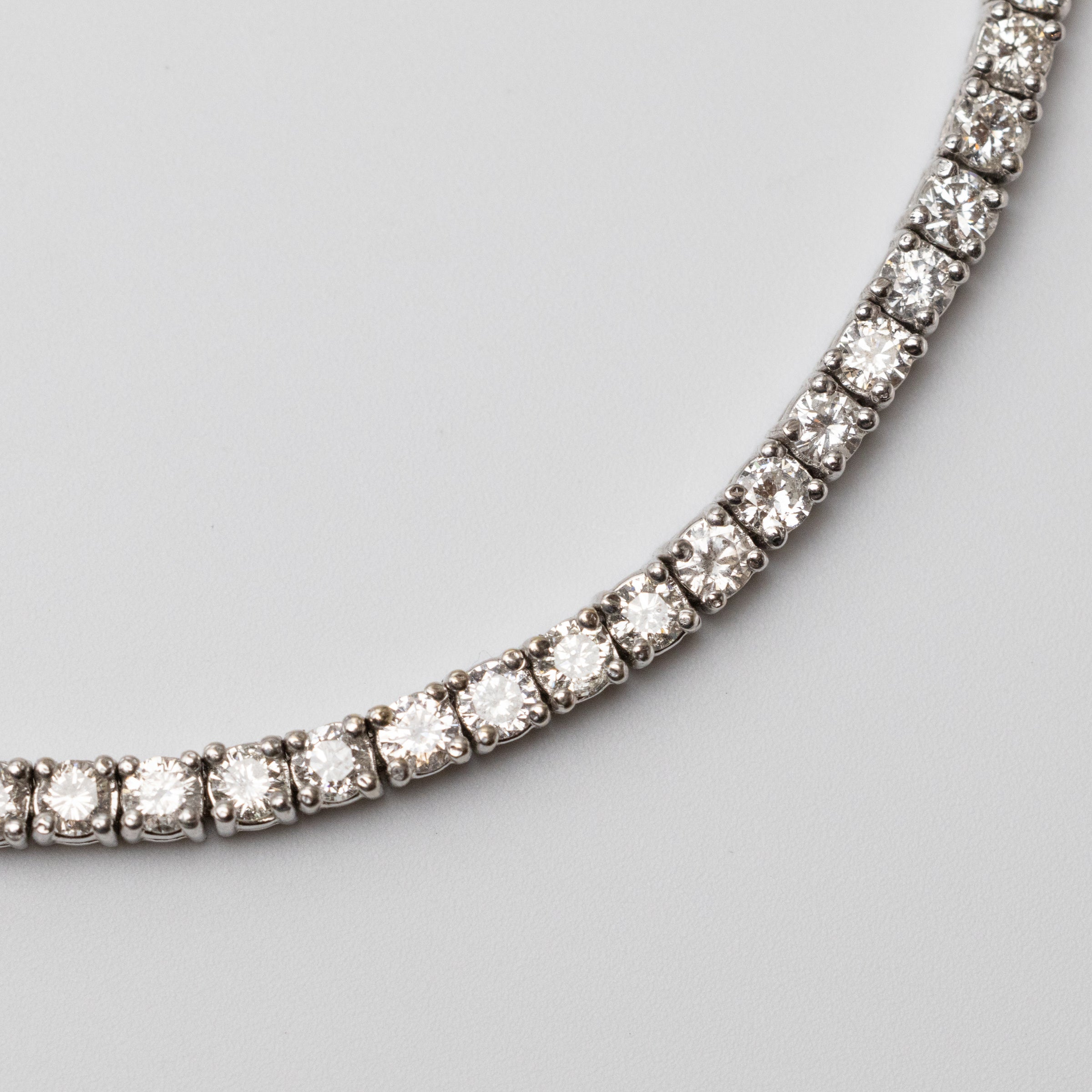 18K White Gold with 6ct Diamond Tennis Bracelet