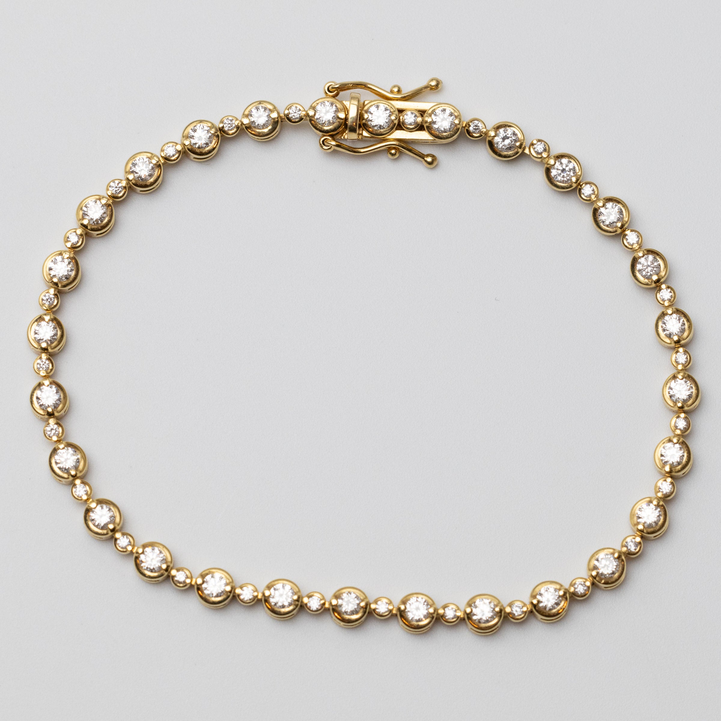 18K Yellow Gold 1.65ct Diamond Bracelet