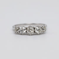 1.02 Carat Old Cut Diamond Victorian Engagement Ring