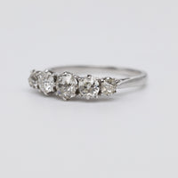 1.02 Carat Old Cut Diamond Victorian Engagement Ring