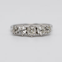 1.02 Carat Old Cut Diamond Victorian Engagement Ring
