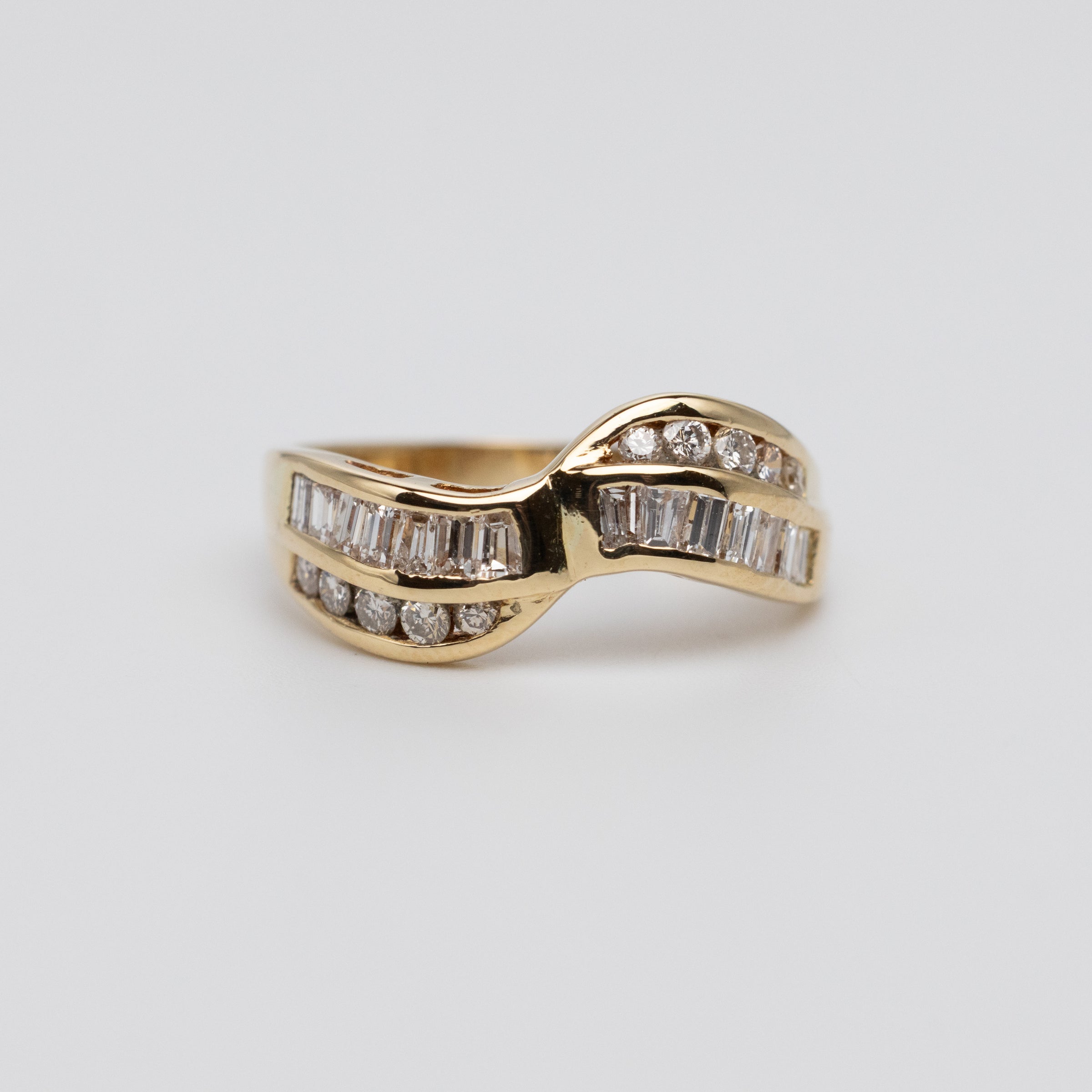 Vintage Channel Set Diamond Ring