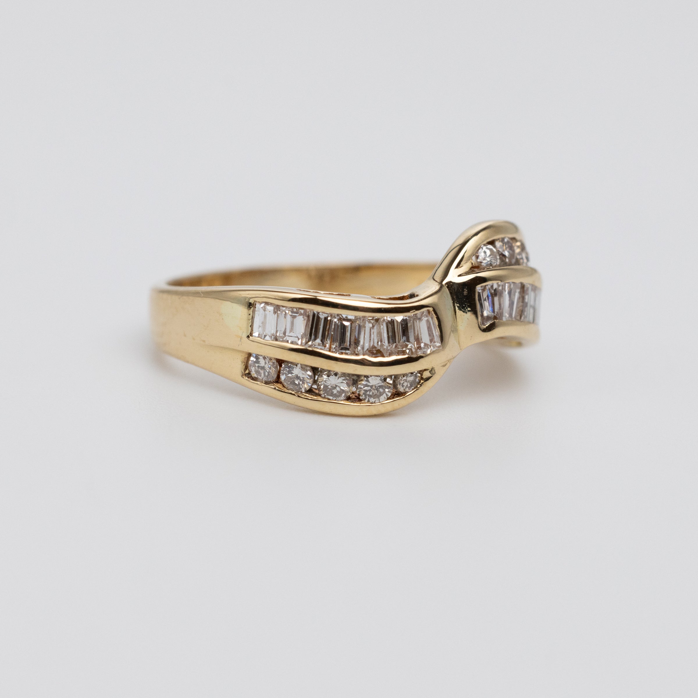 Vintage Channel Set Diamond Ring