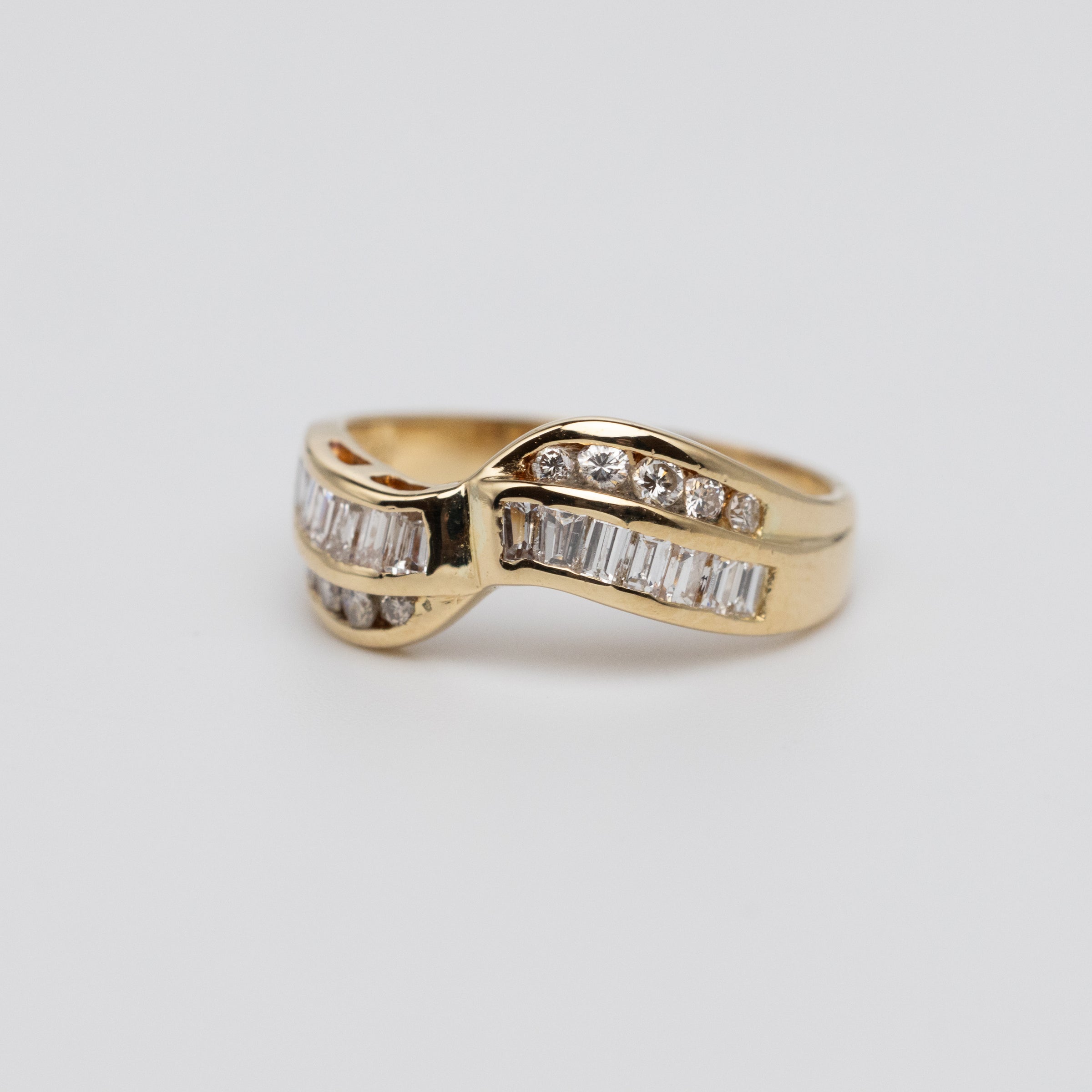 Vintage Channel Set Diamond Ring