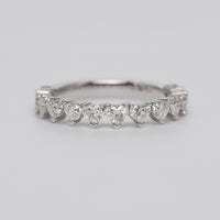 0.98 Carat Heart Diamond Eternity Ring