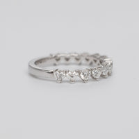 0.98 Carat Heart Diamond Eternity Ring