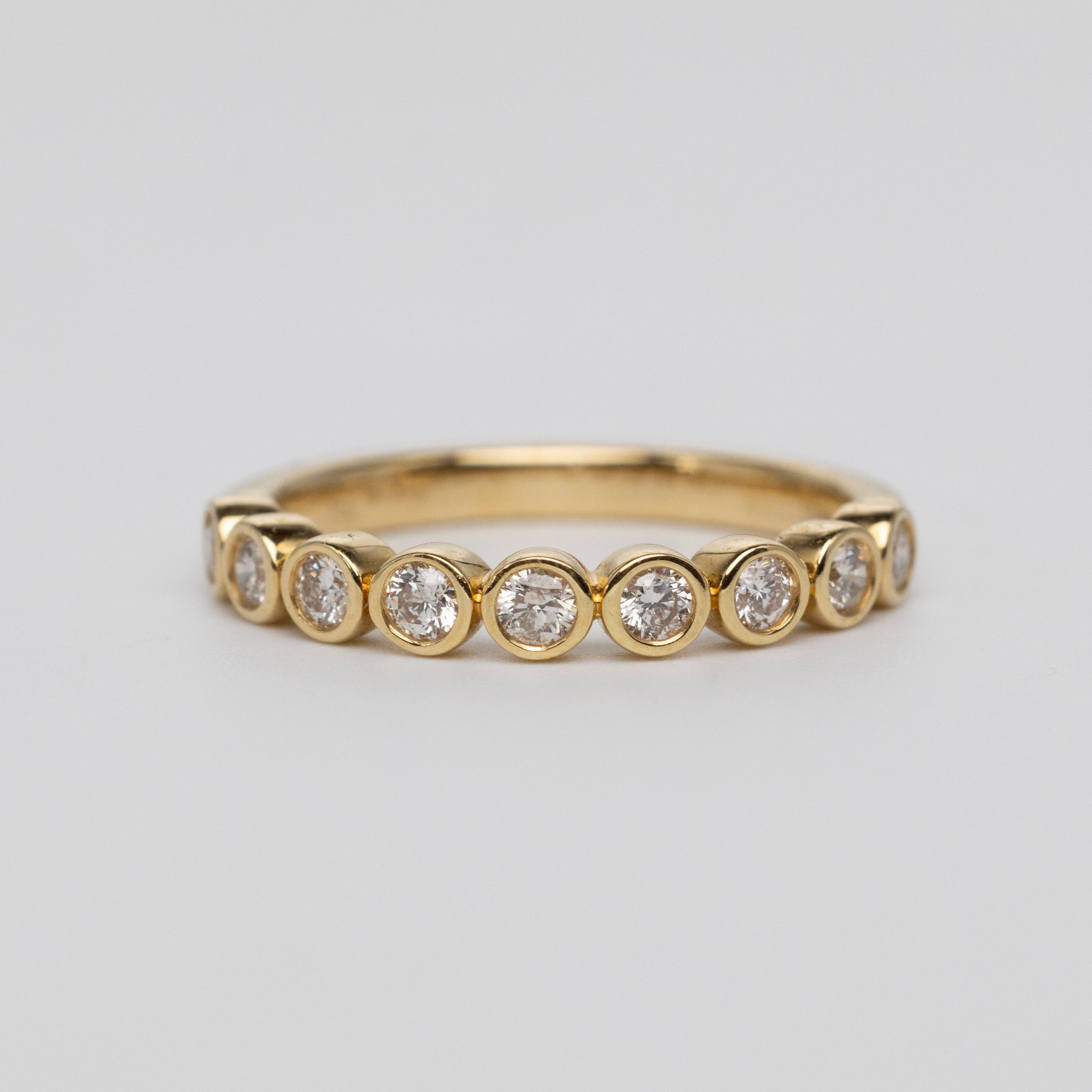 0.49 Carat Bezel Set Diamond Eternity Ring