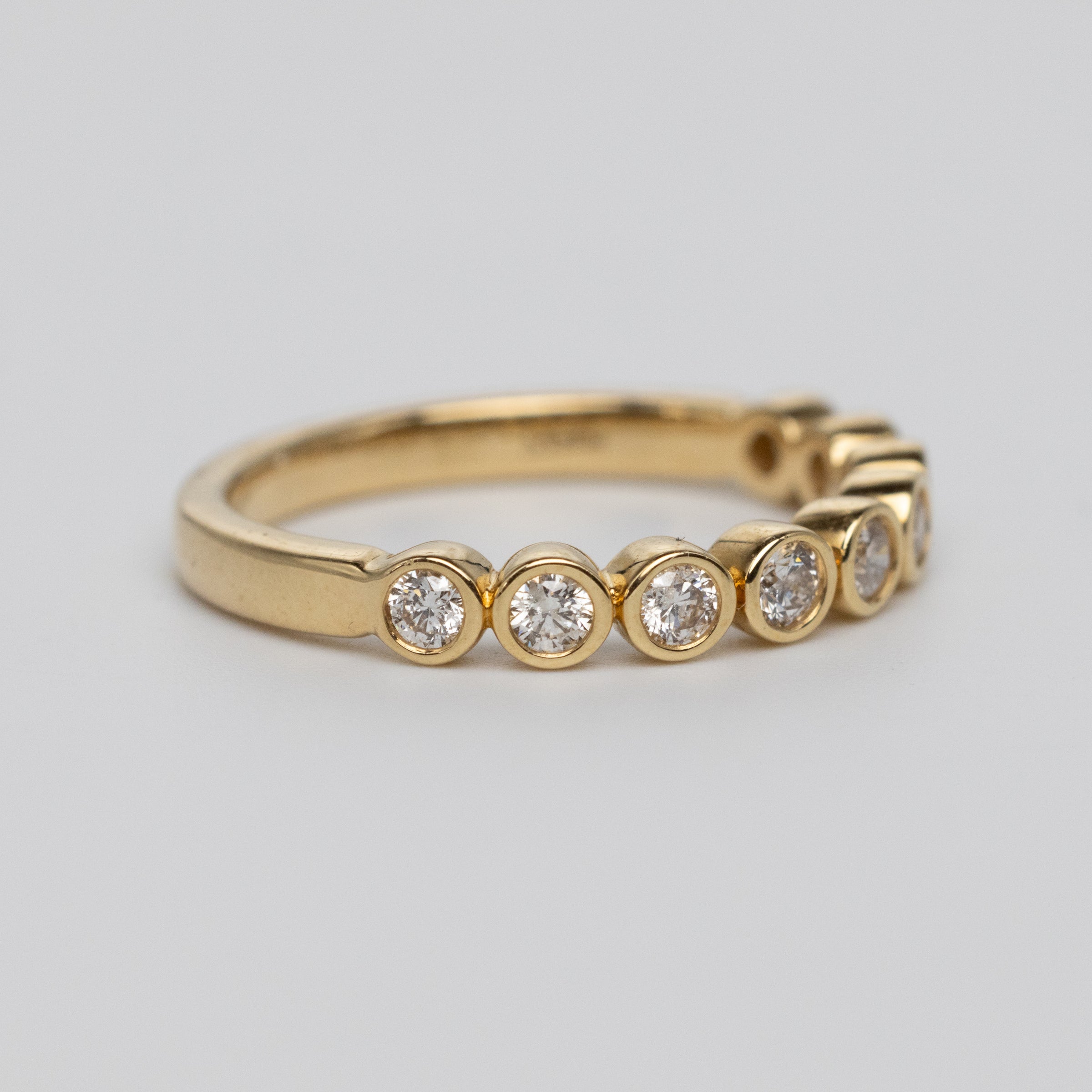 0.49 Carat Bezel Set Diamond Eternity Ring