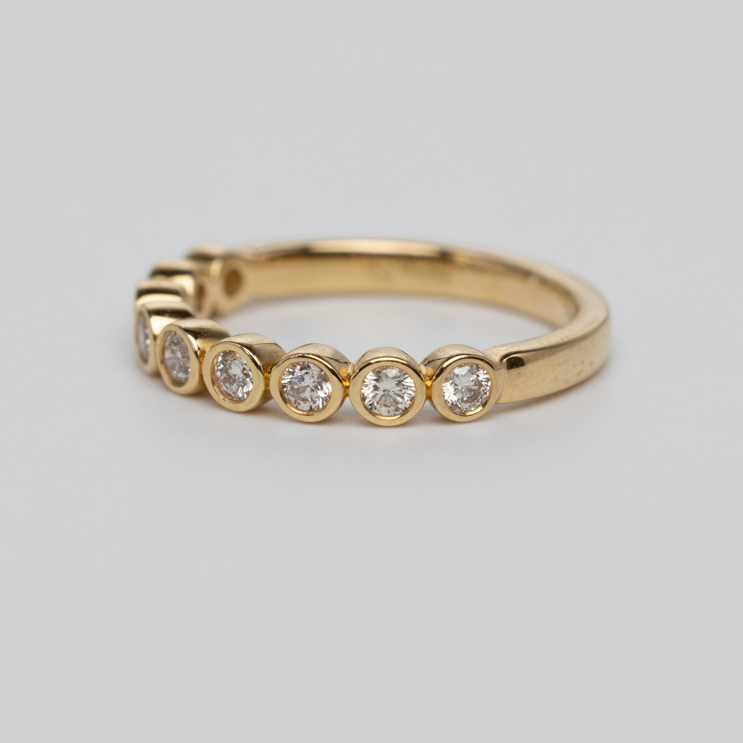 0.49 Carat Bezel Set Diamond Eternity Ring