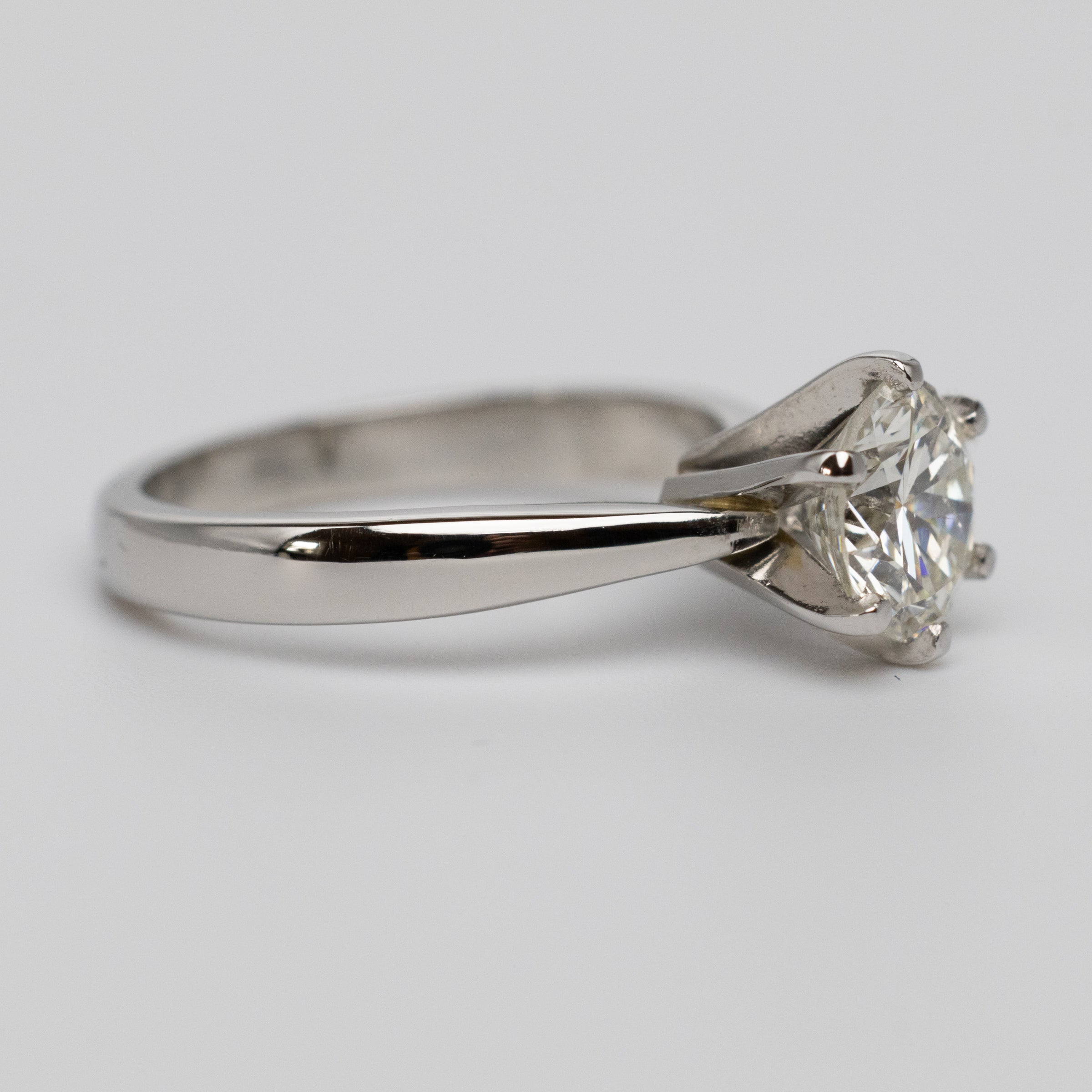 WGI Certified Natural 1.17 Carat Diamond Engagement Ring