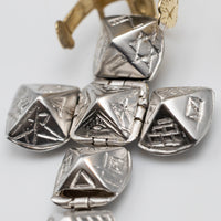 14K Gold Masonic Cross Pendant And Chain