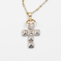 14K Gold Masonic Cross Pendant And Chain
