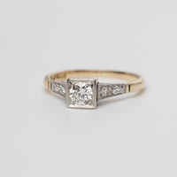 Art Deco Diamond Gold And Platinum Ring