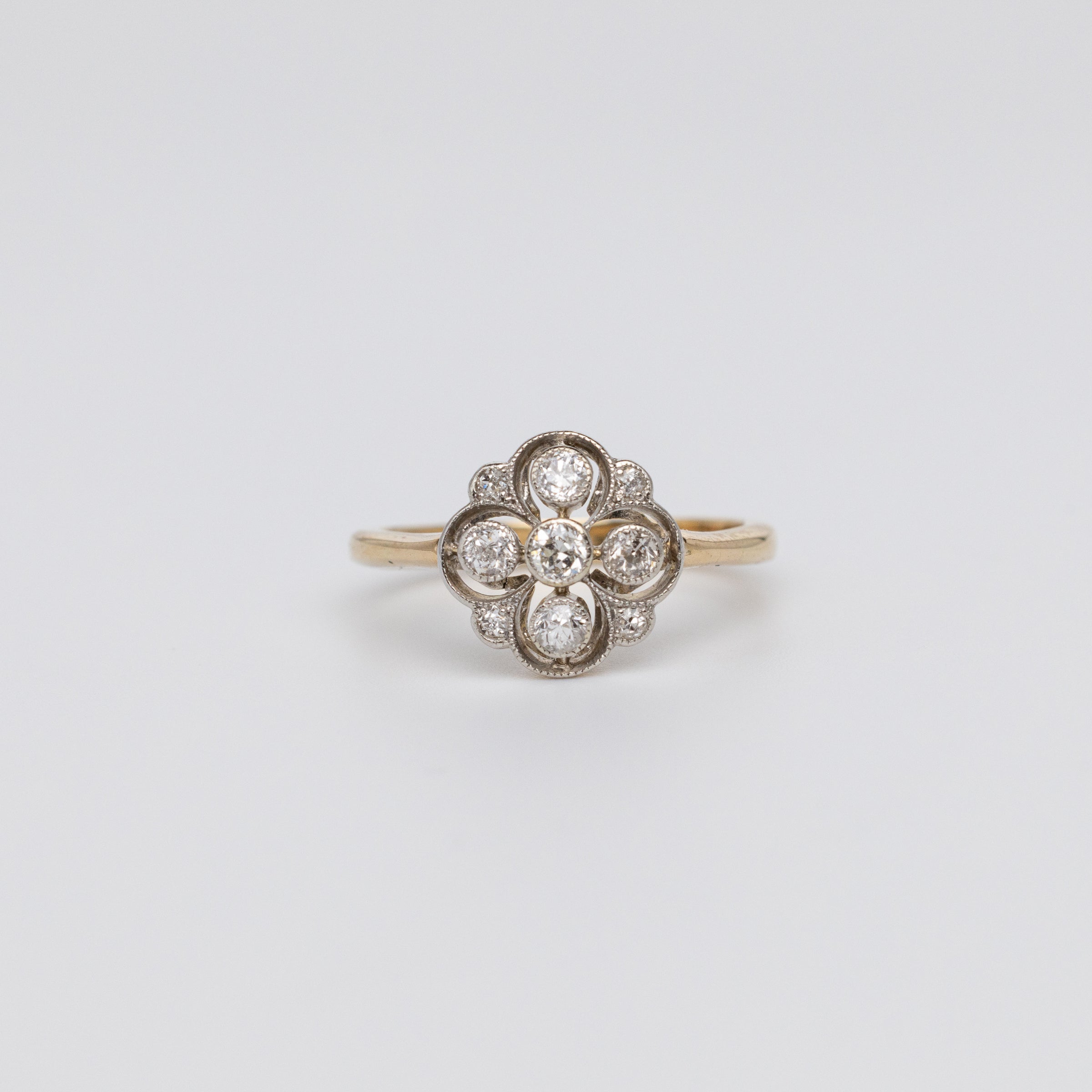 Edwardian Diamond Cluster Ring