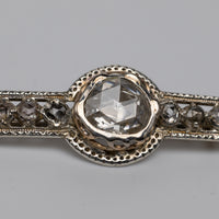 Antique Rose-Cut Diamond Brooch