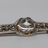 Antique Rose-Cut Diamond Brooch
