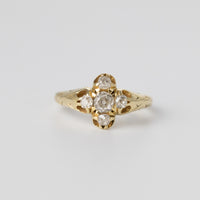 A Pretty Mine-Cut Diamond Ring