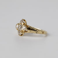 A Pretty Mine-Cut Diamond Ring