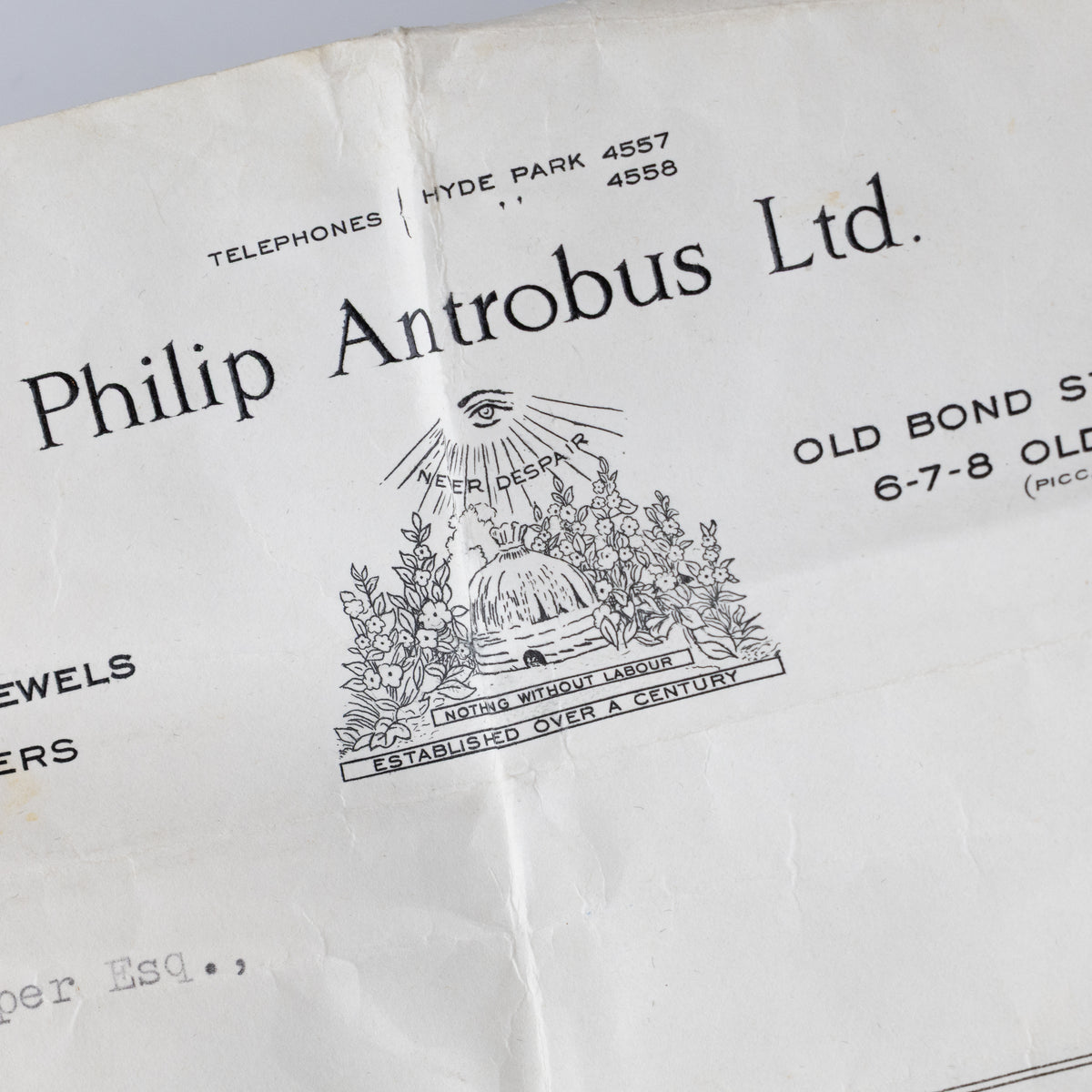 Philip Antrobus 4.5 Carat Mine-Cut Diamond Ring