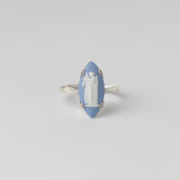 Vintage Silver Wedgewood Ring