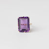 Emerald-Cut Amethyst Ring