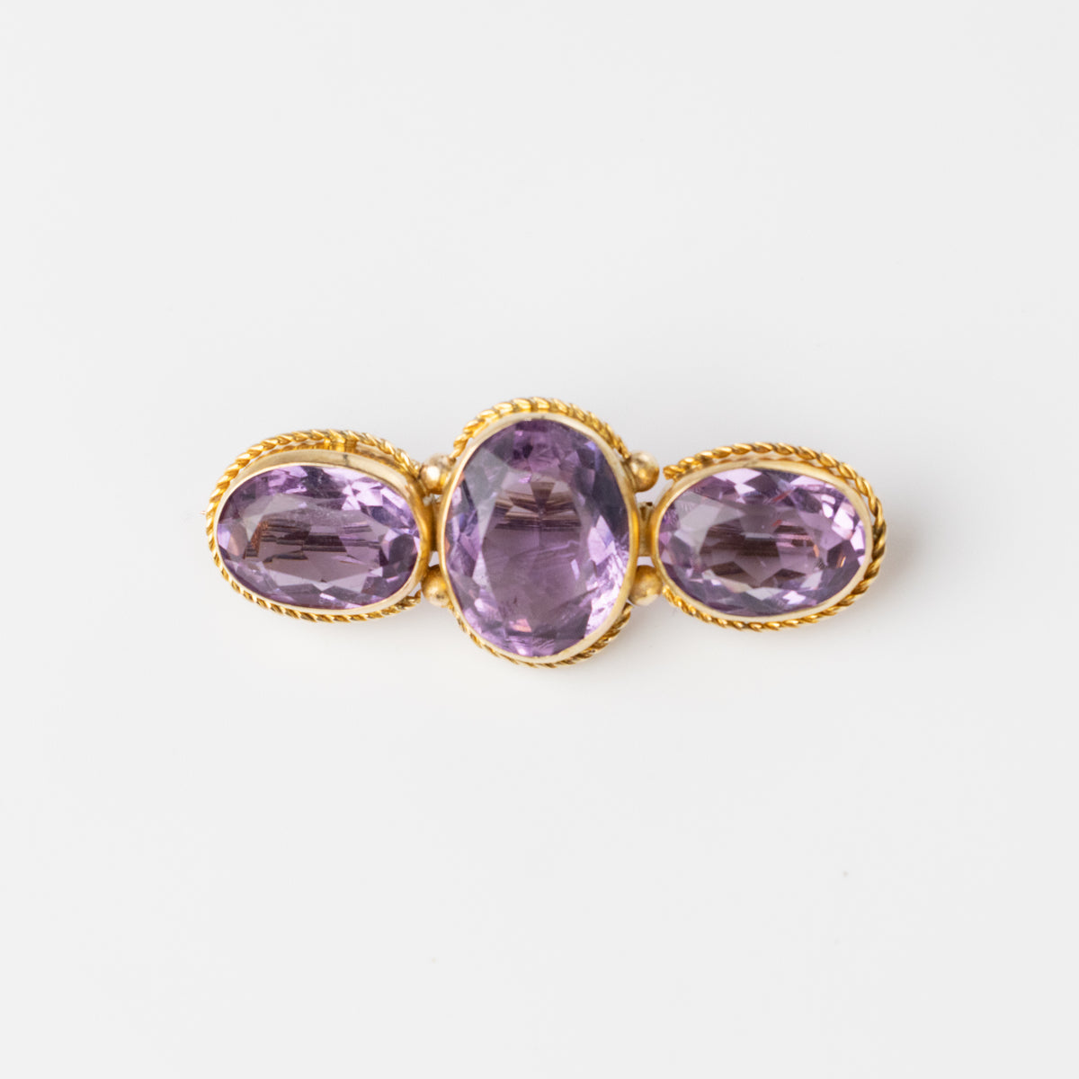 Vintage Amethyst Brooch