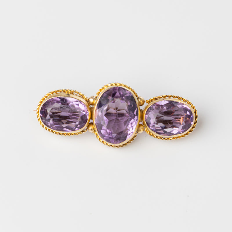 Vintage Amethyst Brooch