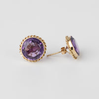 Vintage Amethyst Studs