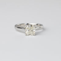 GIA 1.7 Carat Cushion Cut Diamond Ring