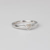 0.25 Carat Heart Shaped White Gold Ring