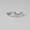 0.25 Carat Heart Shaped White Gold Ring