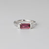 Pink Tourmaline And Diamond Ring