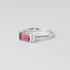 Pink Tourmaline And Diamond Ring