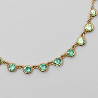 Multi-Coloured Emerald And Diamond Necklace