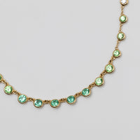 Multi-Coloured Emerald And Diamond Necklace