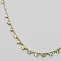 Multi-Coloured Emerald And Diamond Necklace