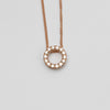 Rose Gold Diamond Pendant And Chain
