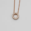 Rose Gold Diamond Pendant And Chain