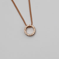 A Pretty Rose Gold Diamond Pendant