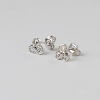 Trilogy Diamond Bezel Set Studs 0.60ct GSI