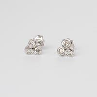 Trilogy Diamond Bezel Set Studs 0.60ct GSI