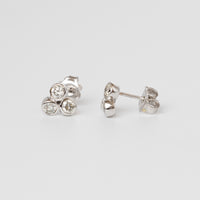 Trilogy Diamond Bezel Set Studs 0.60ct GSI